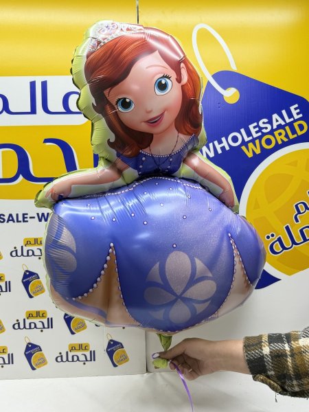 بالون أميرة ديزني هيليوم غير منفوخ