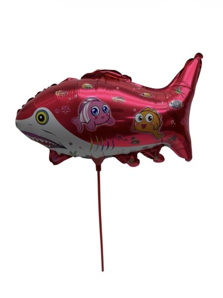 بالون سمكة قرش مع عصا 20حبة