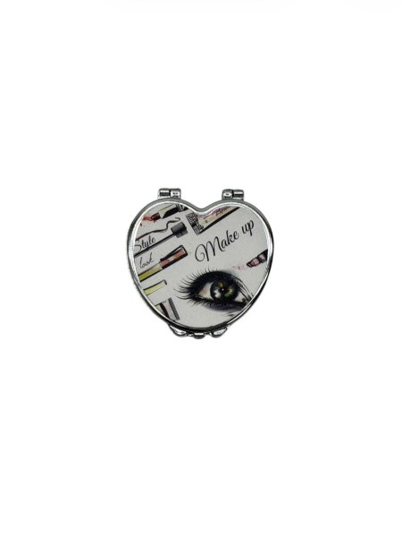 مرآة صغيرة شكل قلب 12 حبة