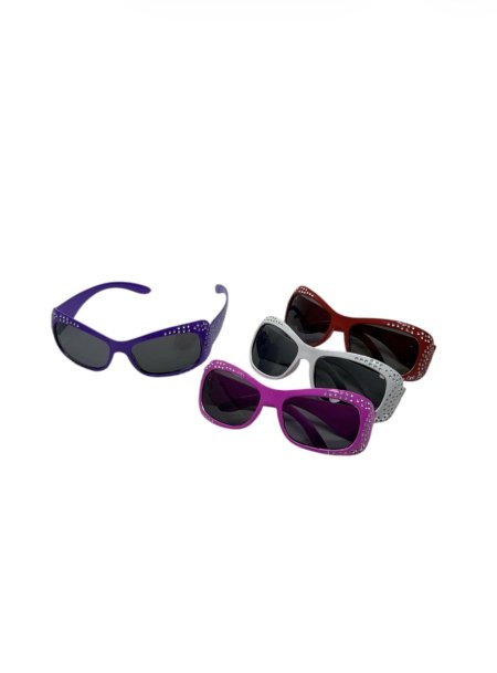 نظارات شمسية بناتية مع خرز