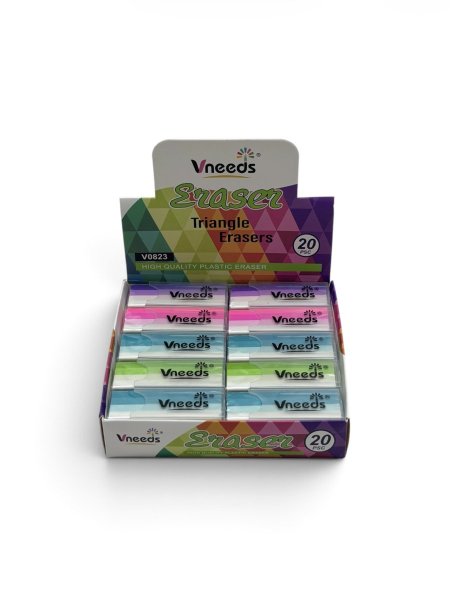 ممحاة vneeds ملونة 20 قطعة