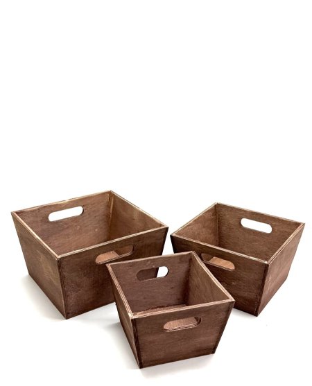 صندوق خشب 3قطع