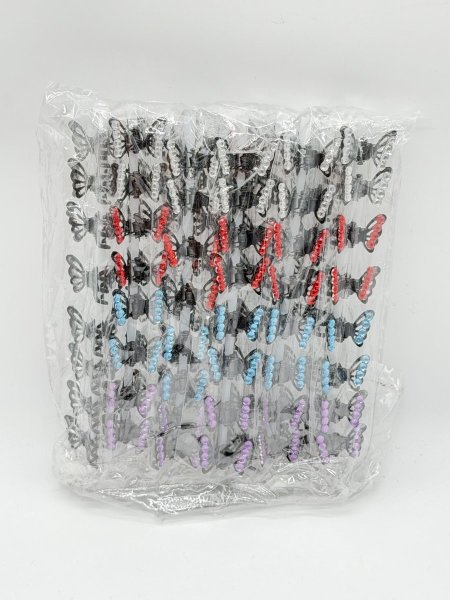 بكل شعر شكل فراشة خرز